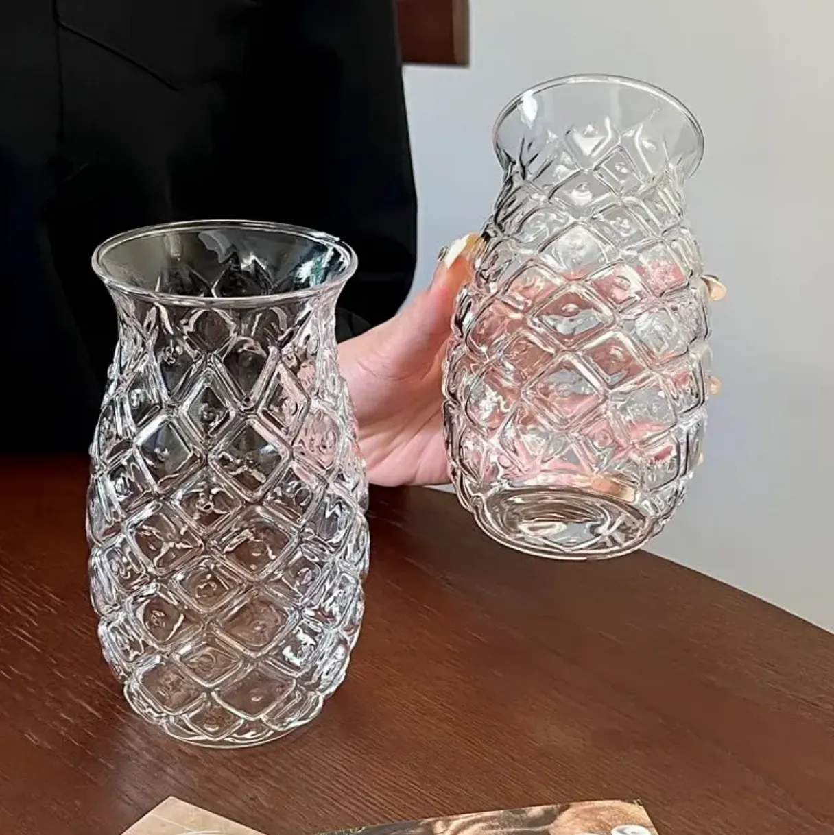 pineappple shape single layer mug high borosilicate glass fruit shape mug cup