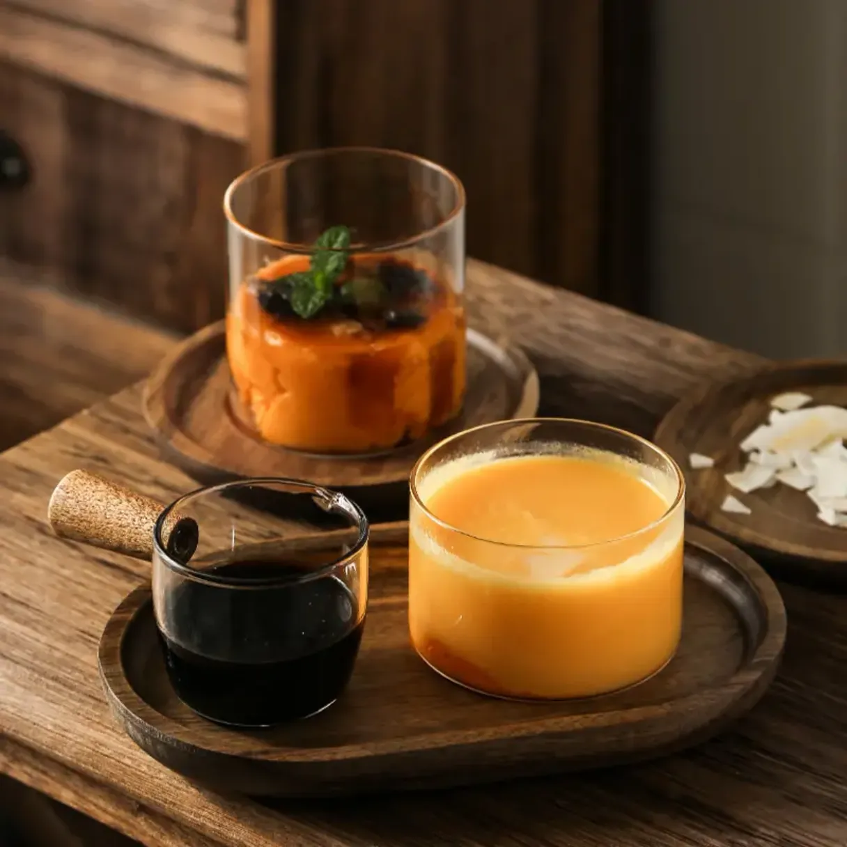 High Borosilicate Cylinder Glass mug 350ml