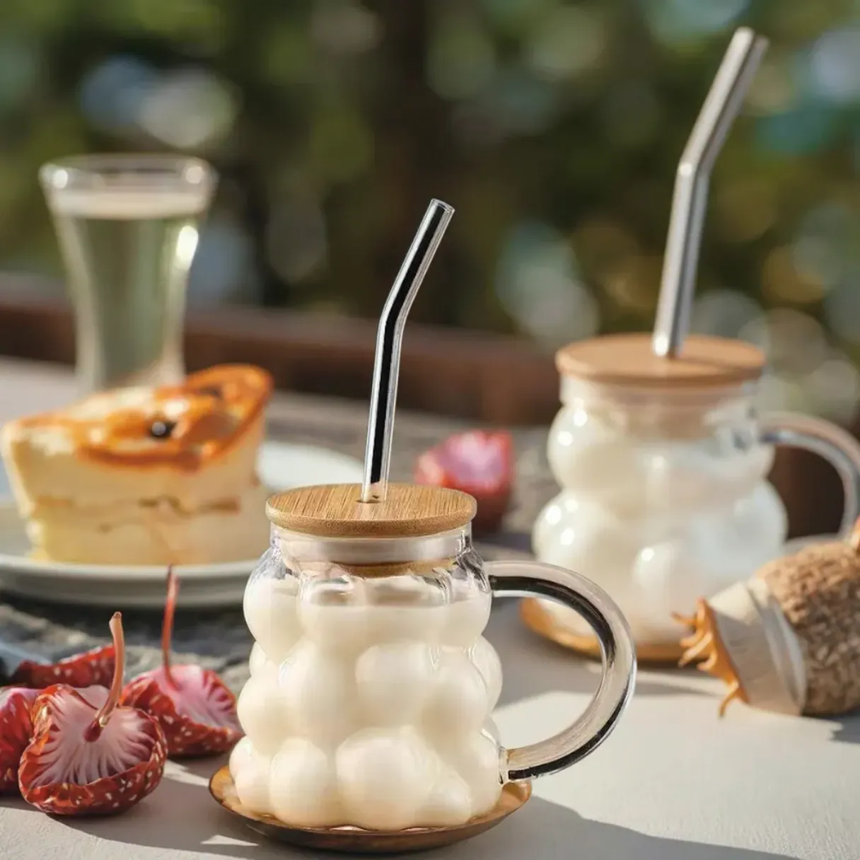 Temp Range -68°F-212°F for Bamboo Lid Glass Cups Temp Range -68°F-212°F for Bamboo Lid Glass Cups