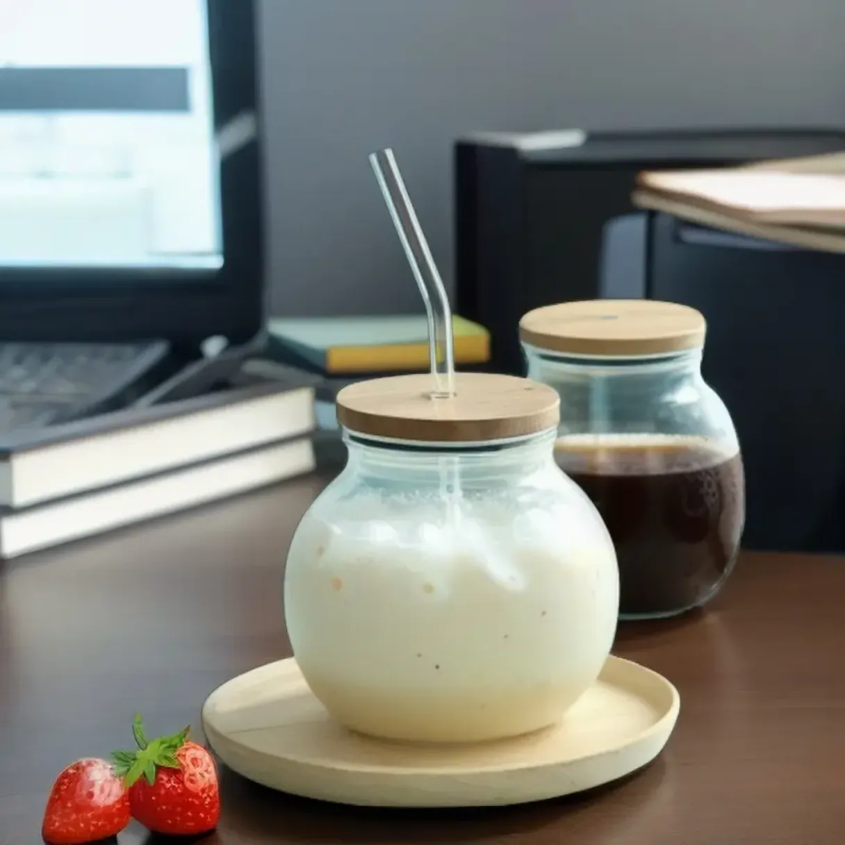 Temp Range -68°F-212°F for Bamboo Lid Glass Cups Temp Range -68°F-212°F for Bamboo Lid Glass Cups