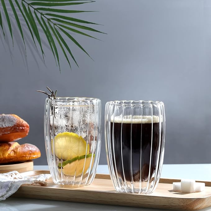 Double Wall Insulation in a Glass Mug Cup