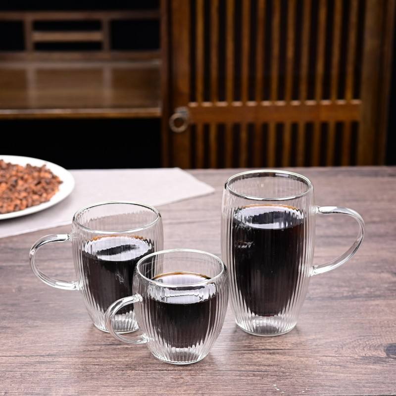 Double Wall Insulation in a Glass Mug Cup