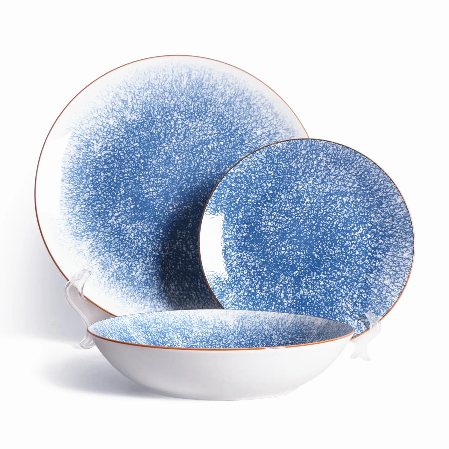 Bespoke Splatter Porcelain Tableware fake reactive glaze