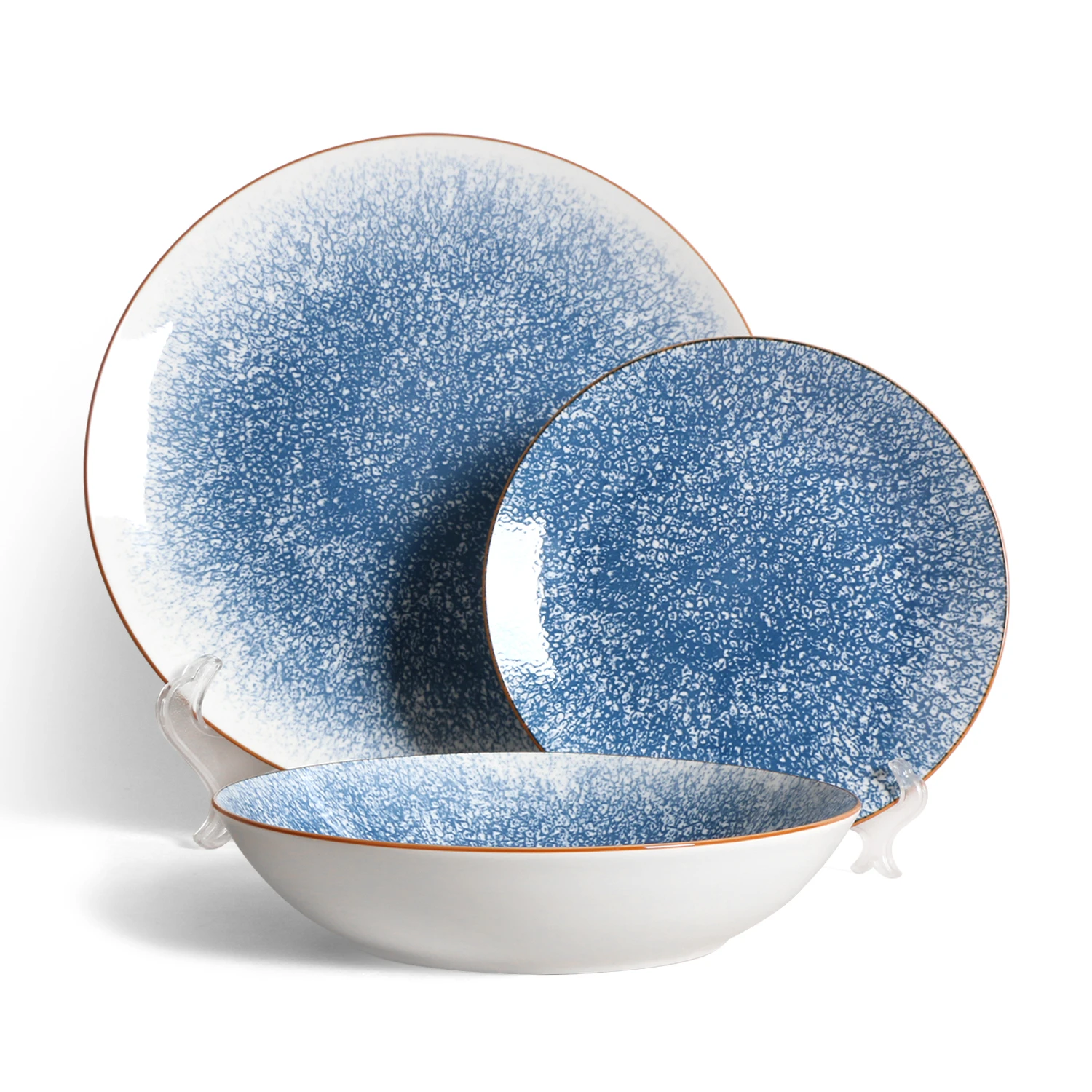 Bespoke Splatter Porcelain Tableware fake reactive glaze