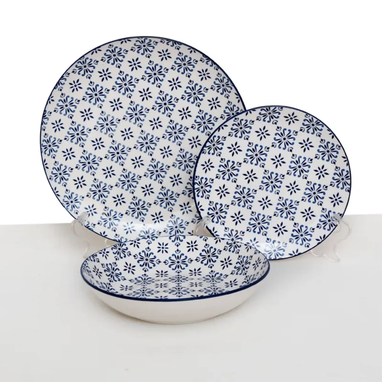 Underglaze Color Ceramic Pad Print Dinner Set