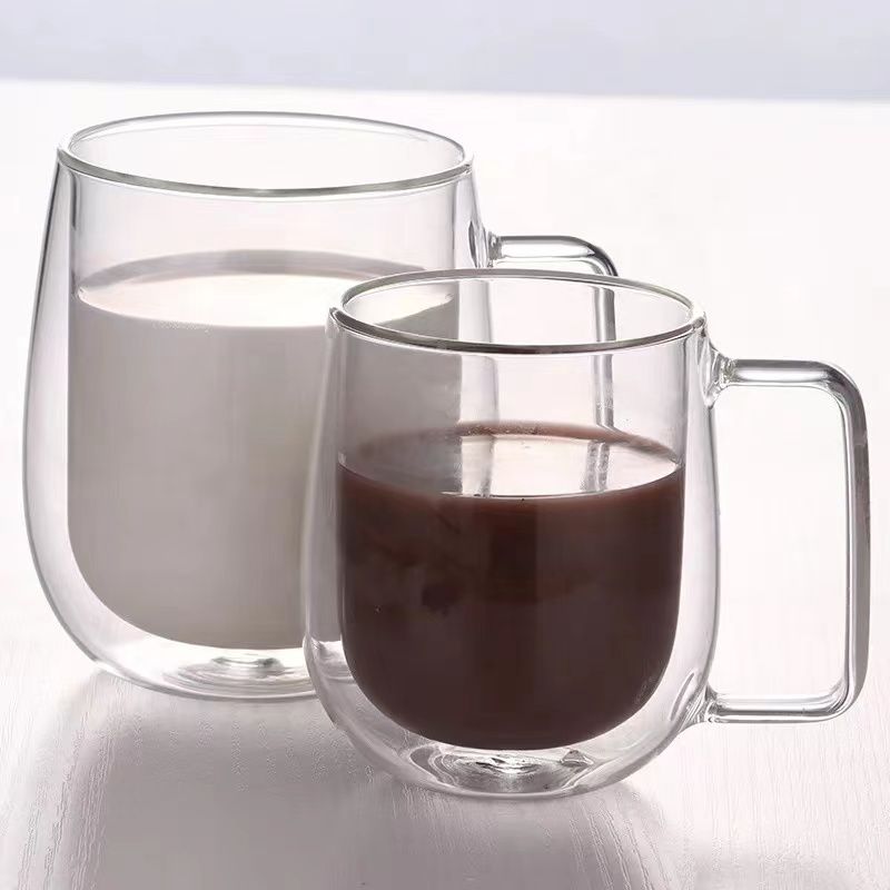 Double Wall Glass Coffee Mugs 260ml/400ml