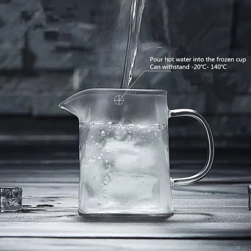 High Borosilicate Glass Square Teapot