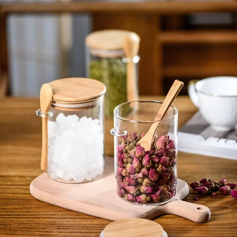 bulk glass jars with wood lids