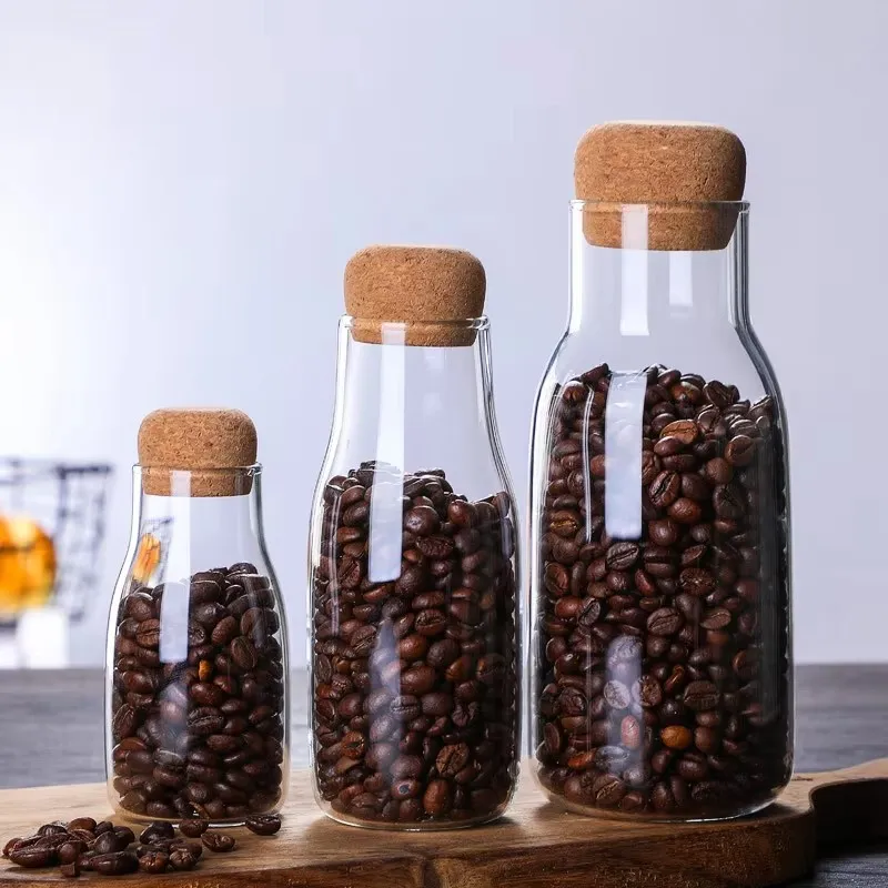 Round Transparent High Borosilicate Glass Storage Jar