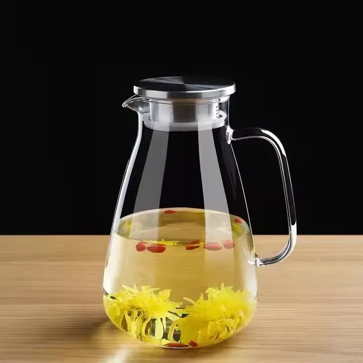High borosilicate glass pitcher