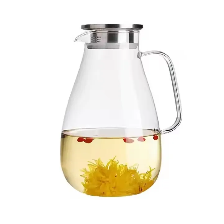 High borosilicate glass pitcher