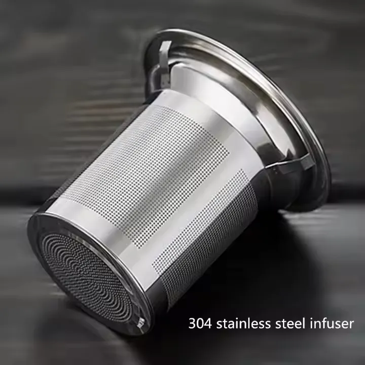 High Borosilicate Glass Square Teapot