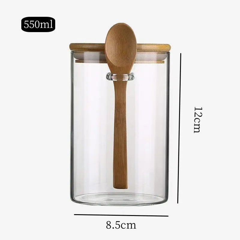 glass jars with wooden lids bulk
