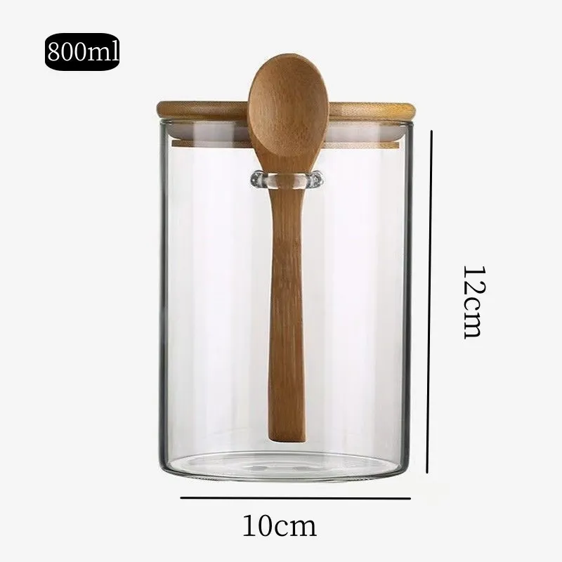 spice jars with wooden lids wholesale